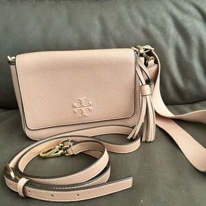 Tory Burch Blush Leather Crossbody Bag